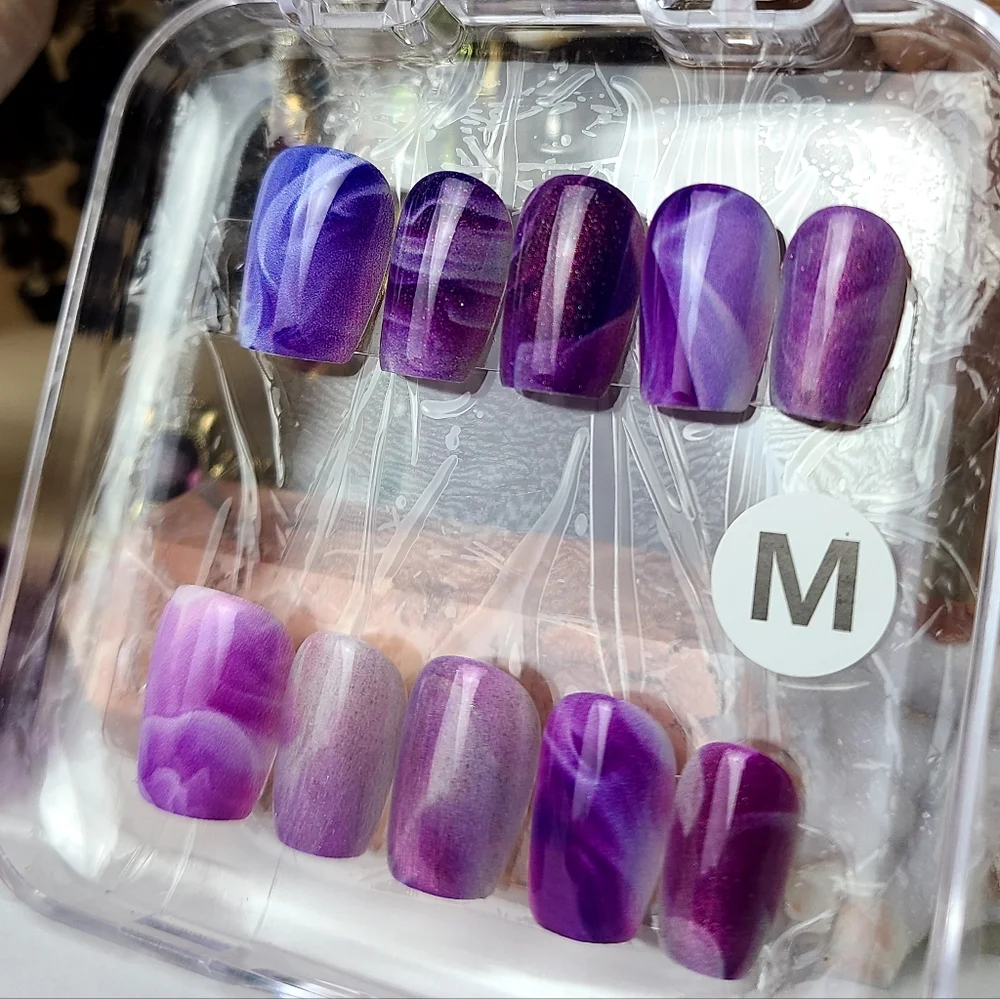 Marble Watercolor Press-On Nail Set - Picture 3 of 4